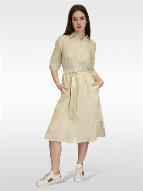 Linen canvas shirt dress MAXMARA LEISURE | 2332210436600001